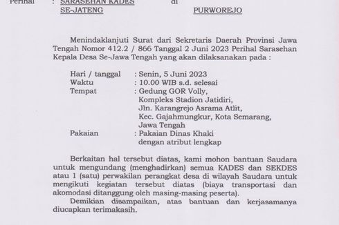 Ratusan Kades dan Sekdes Berangkat ke Semarang Besok, Hadiri Sarasehan Kades se-Jateng