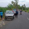 Kurang Konsentrasi, Honda Jazz Tabrak 3 Motor di Kulon Progo