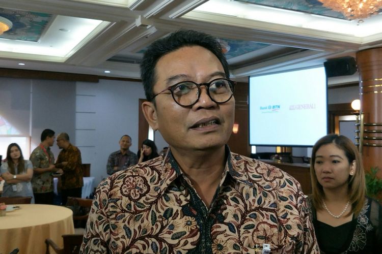 Direktur PT Bank Tabungan Negara (Persero) Tbk (BTN), Dasuki Amsir di Menara Bank BTN, Jakarta, Rabu (21/2/2018).