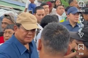 Blusukan ke Pinggiran Rel Kawasan Senen, Prabowo Janji Siapkan Hunian Layak