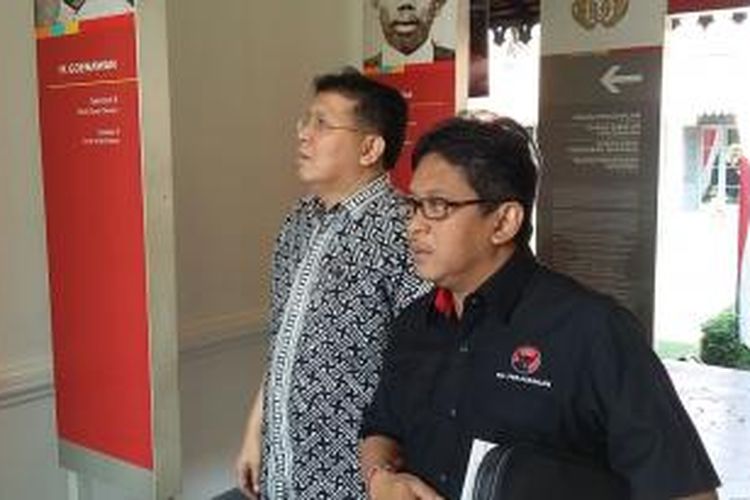 Sekretaris Jenderal PDI-P Hasto Kristiyanto tiba di Museum Kebangkitan Nasional, Jakarta Pusat, Rabu (20/5/2015). 