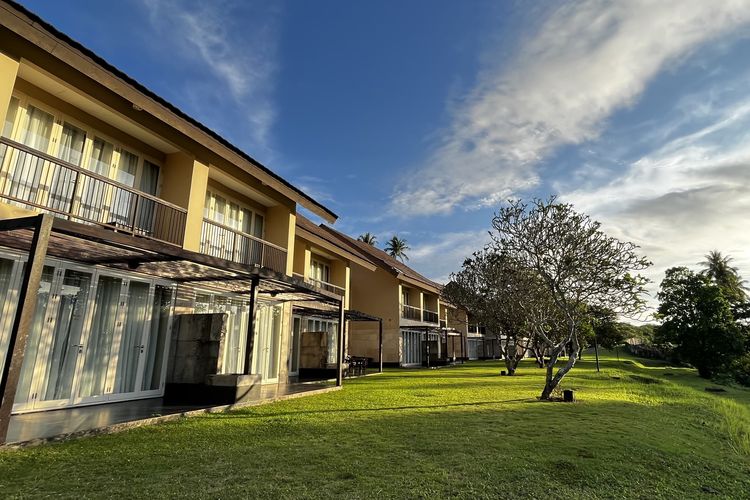 Potrait penginapan di Grand Luley Manado, Sulawesi Utara, Rabu (29/10/2025). 