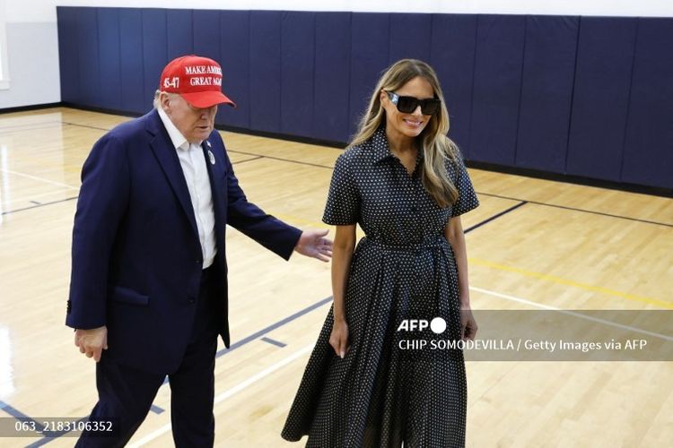 Jadi Sorotan Publik, Intip Gaya Melania Trump di Hari Pilpres AS