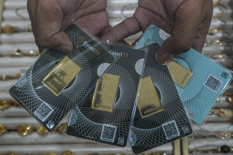 Harga Emas 17 Oktober 2025 Melejit, Cek Buyback Antam, UBS, dan Galeri24 Hari Ini