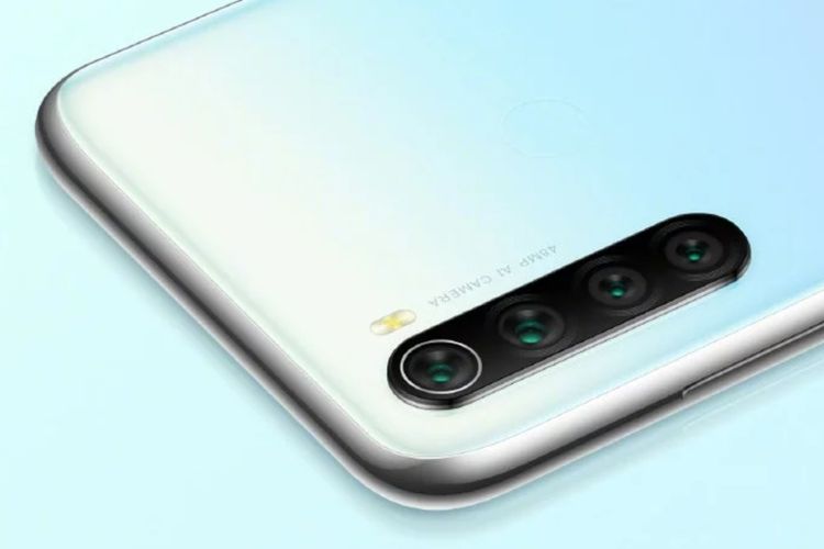 Ilustrasi konfigurasi kamera belakang Redmi Note 8 