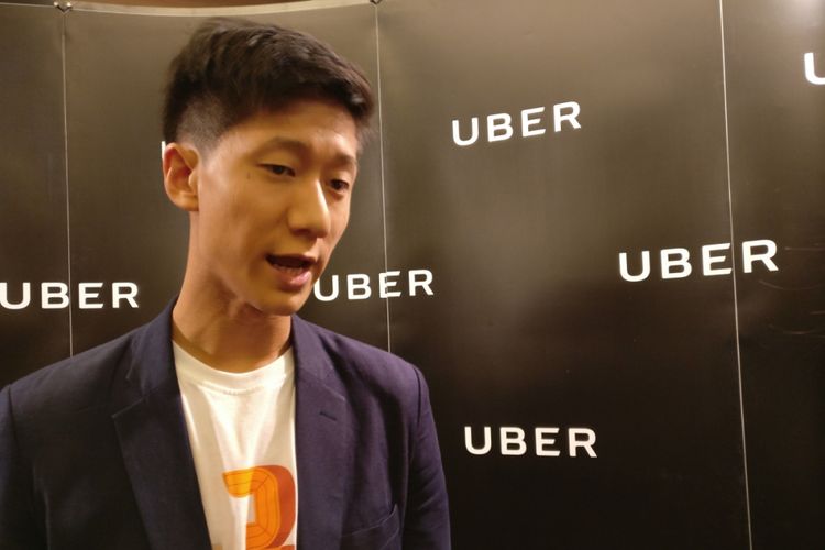 Chan Park, General Manager Uber South East Asia saat ditemui setelah acara press conference di Jakarta, Rabu (13/12/2017).