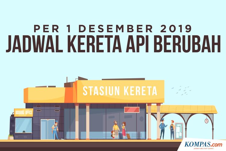 Infografik Jadwal Kereta Api Per 1 Desember 2019