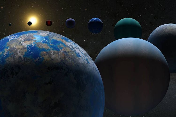 Ilustrasi exoplanet atau planet di luar tata surya
