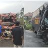 Diduga Jalan Licin, Bus Brimob Polda Lampung Tabrak Truk Elpiji, 1 Orang Tewas