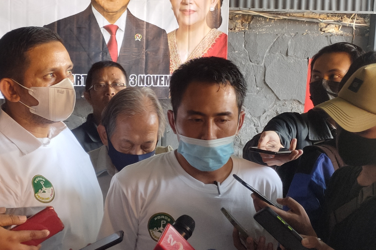 Koordinator Poros Prabowo-Puan, Andianto saat ditemui di Kawasan Matraman, Jakarta Timur, Rabu (3/11/2021)