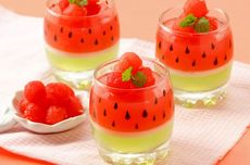 Resep Puding Semangka Melon, Bikin untuk Dessert Idul Adha 