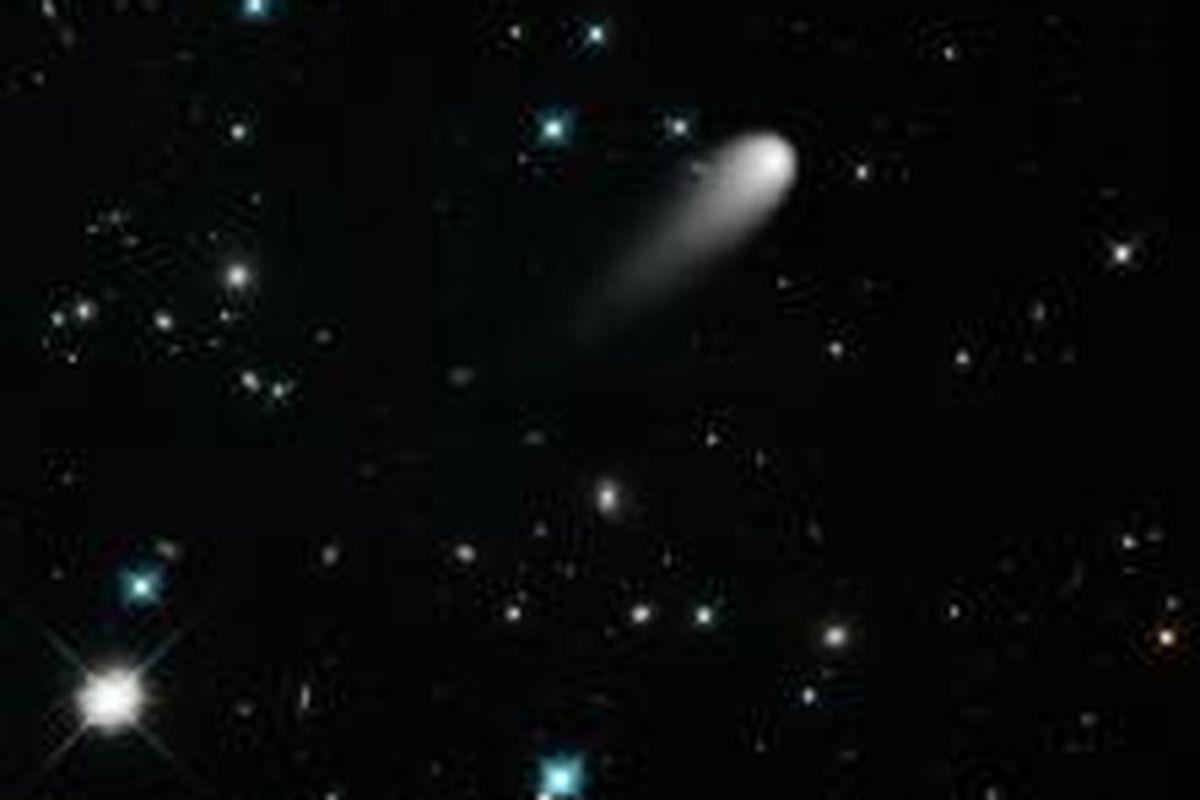 Wajah komet ISON seperti dipotret teleskop Hubble pada 30 April 2013.