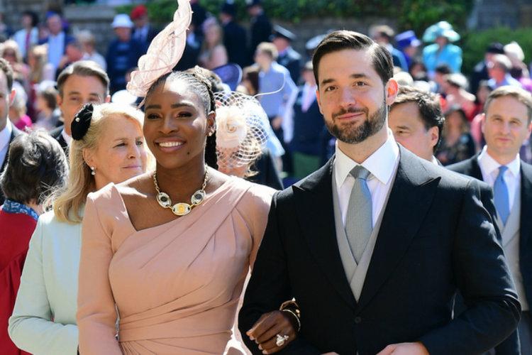 Petenis Serena Williams dan suaminya Alexis Ohanian.