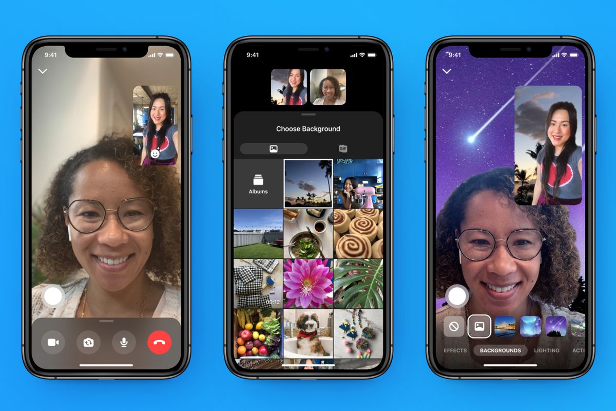 Facebook Messenger punya fitur untuk mengganti backgorund saat video call