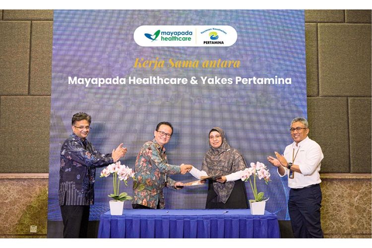Penandatanganan kerja sama dari Mayapada Healthcare Group (MHG) dengan Yayasan Kesehatan (Yakes) Pertamina. 
