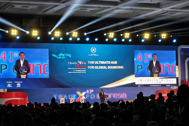 Saat Bahlil Gantikan Prabowo, Bacakan Pidato di Hadapan Delegasi Dagang Internasional
