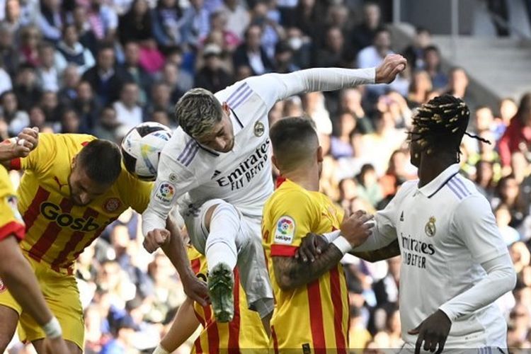 Pertandingan pekan ke-12 Liga Spanyol 2022-2023 antara Real Madrid dan Girona di Stadion Santiago Bernabeu, Minggu (30/10/2022) malam WIB.