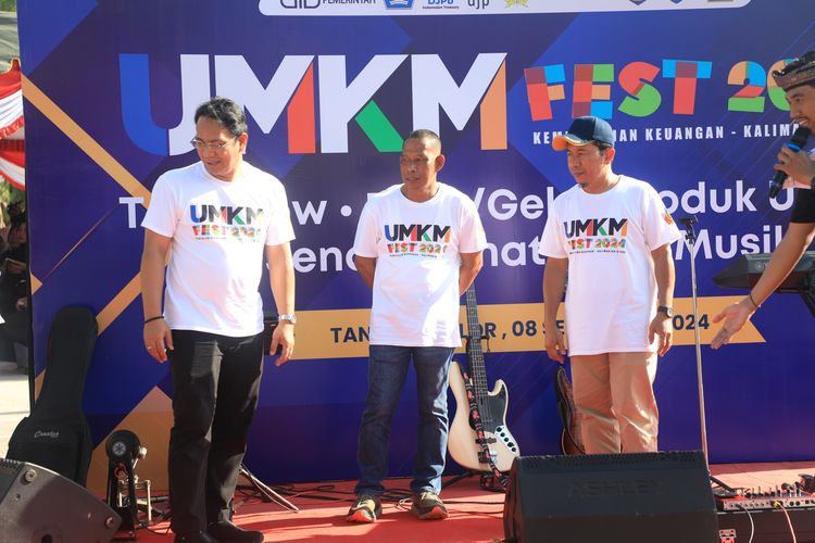 Bupati Bulungan Syarwani membuka UMKM Fest Kemenkeu Satu Kaltara 2024 di area Tebu Kayan Tanjung Selor pada Minggu (8/9/2024).