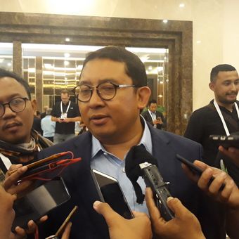 Wakil Ketua Umum Partai Gerindra Fadli Zon di Hotel Sultan, Jakarta, Minggu  (17/2/2019).