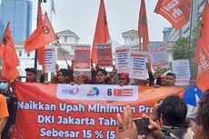 Hari Pertama Kampanye Pemilu, Partai Buruh Demo Tolak UMP DKI Jakarta 2024