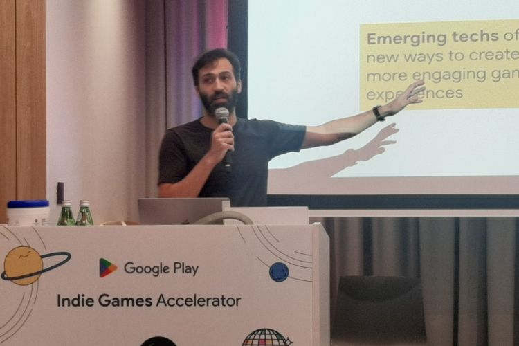 Global Head Accelerators and Experts Google Sami Kizilbash  di kantor Google Asia Pasifik, Singapura, Selasa (13/12/2022). 