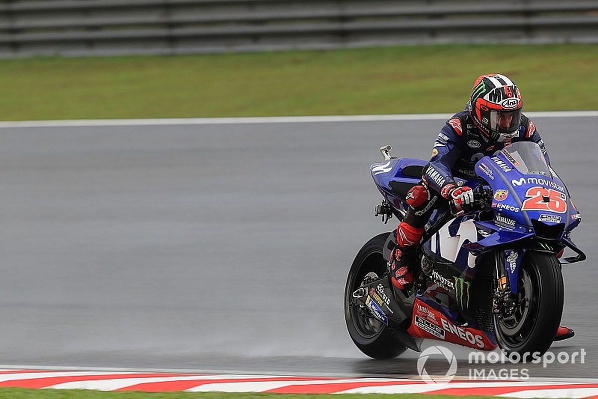 Maverick Vinales di GP Sepang 2018.