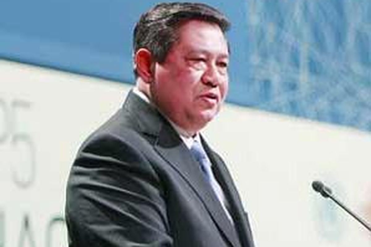 Presiden Susilo Bambang Yudhoyono berpidato pada KTT Perubahan Iklim di Kopenhagen, Denmark, Kamis (17/12/2009) waktu setempat.