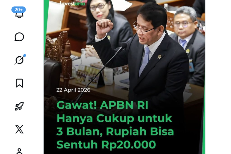 Ramai Isu APBN Disebut Hanya Cukup 3 Bulan, Kemenkeu: Hoaks, APBN Tetap Sehat