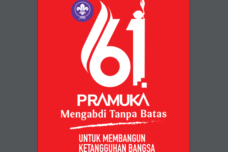 Tangkapan layar logo Hari Pramuka 2022.