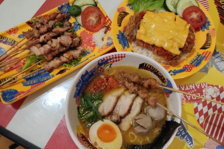 Indomie kuah ramen di Indomen, Kota Kasablanka, Jakarta.