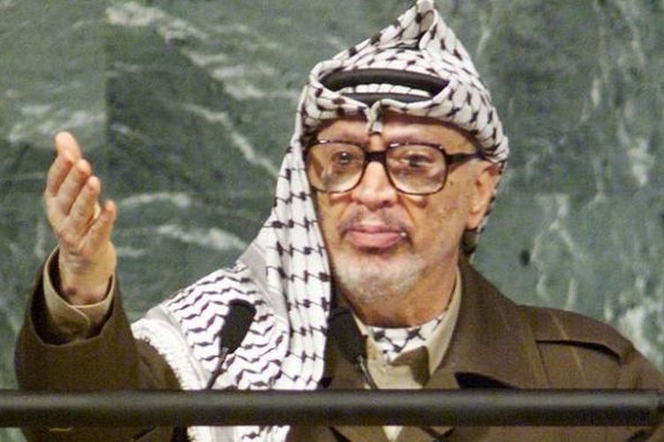 Mendiang pemimpin Palestina, Yasser Arafat.