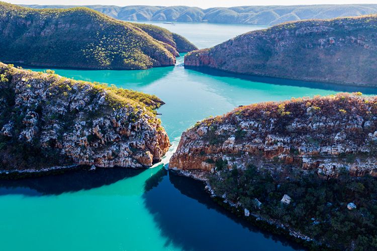 Air Terjun Horizontal di Australia.