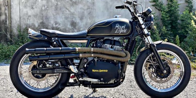 Royal Enfield Interceptor 650 bergaya street tracker garapan OK Easy Shop