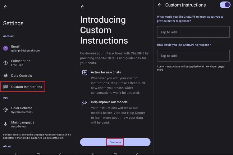 ChatGPT menggratiskan fitur berbayar Custom Instructions ke semua pengguna. Fitur ini memungkinkan pengguna menyetel preferensi dan persyaratan khusus untuk dipertimbangkan ChatGPT ketika menjawab pertanyaan.