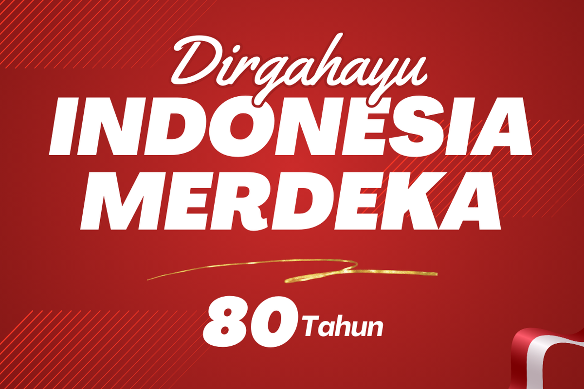 Ilustrasi gambar HUT ke-80 RI.