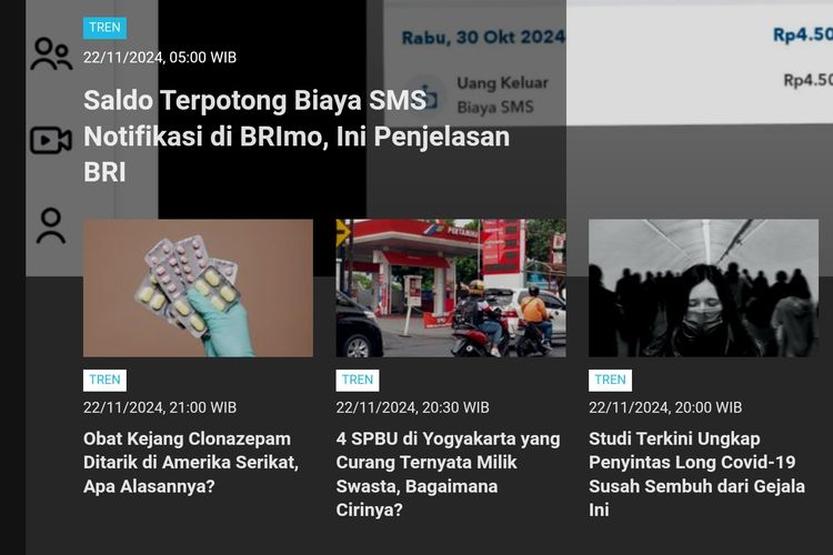 [POPULER TREN] Penjelasan BRI soal Saldo Terpotong Biaya SMS  BRImo | Respons Dunia atas Surat Penangkapan Netanyahu