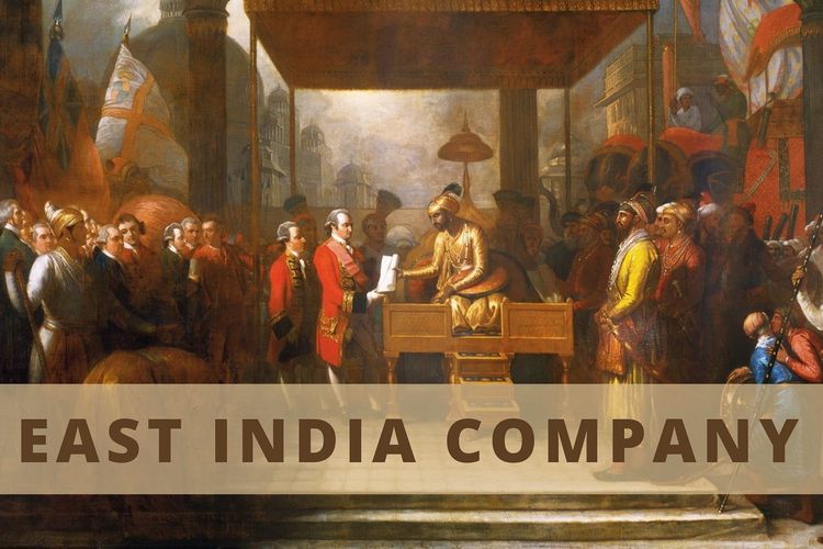 Pertemuan pemimpin EIC (East India Company) dengan penguasa Kekaisaran Mughal di India.