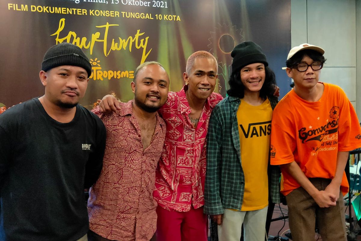 Fourtwnty saat ditemui di kawasan Kemang Timur, Jakarta Selatan, Jumat (15/10/2021). 