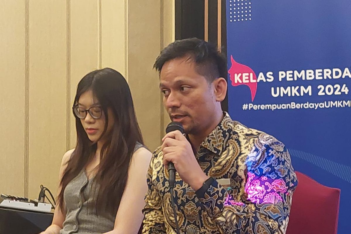 Pranata Humas Ahli Muda Kementerian Investasi dan Hilirisasi/BKPM, Harri Fajri usai Kelas Pemberdayaan UMKM 2024 di Hotel Amaroossa, Kota Bandung, Kamis (31/10/2024).