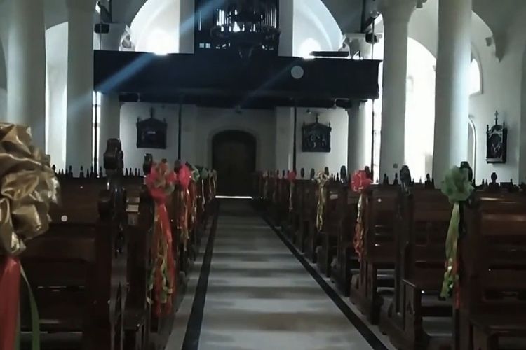 Gereja Gedangan Semarang menjadi tempat persembunyian para pejuang. Selasa (18/10/2022)