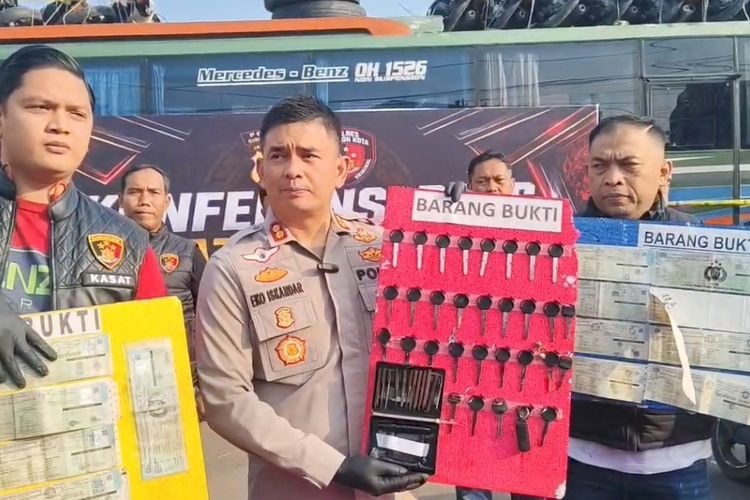 Puluhan Motor Curian Disembunyikan dalam Bus Antarkota, Hendak Diselundupkan dari Jabar ke Jambi