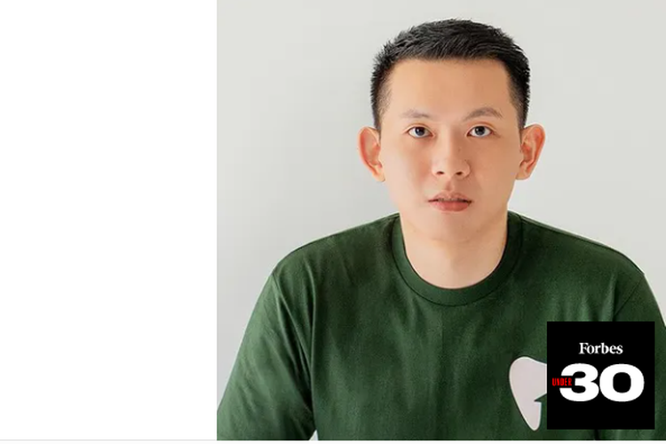 Tangkap layar foto Felix Saputra dalam Forbes 30 Under 30.