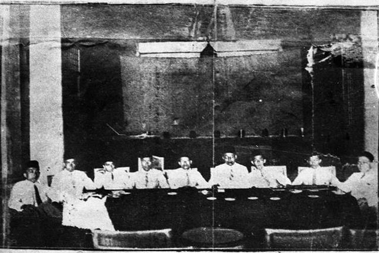 Repro: Foto memperlihatkan suasana Kongres Pemuda II di Batavia pada 1928
