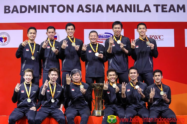 Tim putra Indonesia meraih juara Beregu Asia 2020 setelah mengalahkan Malaysia dengan skor 3-1 pada final Kejuaraan Beregu Asia 2020 di Stadion Rizal Memorial, Manila, Filipina, Minggu (16/2/2020).