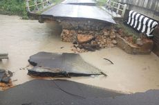 Banjir di Bangka Barat, Jembatan Putus dan Jalan Ambruk