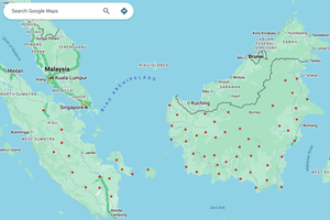 Kalimantan Dipenuhi Titik Api di Google Maps, Warganet Resah