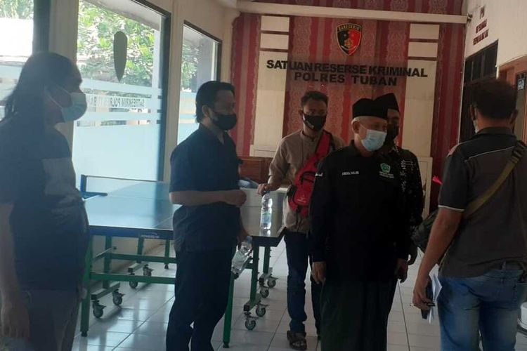 Pimpinan PSNU Pagar Nusa Kabupaten Tuban mendatangi kantor Polres Tuban mempertanyakan kejelasan penanganan kasus pengeroyokan dua anggotanya