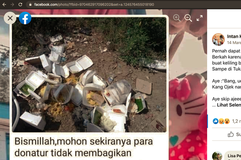 Viral Sedekah Nasi Dibuang di Tempat Sampah, Begini Ceritanya