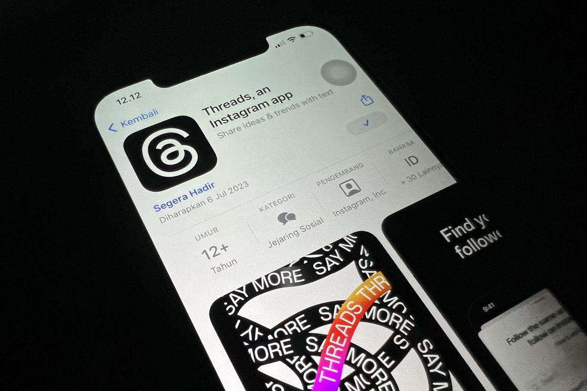 Threads, aplikasi yang digadang jadi pengganti Twitter dan sekarang sudah muncul di App Store.
