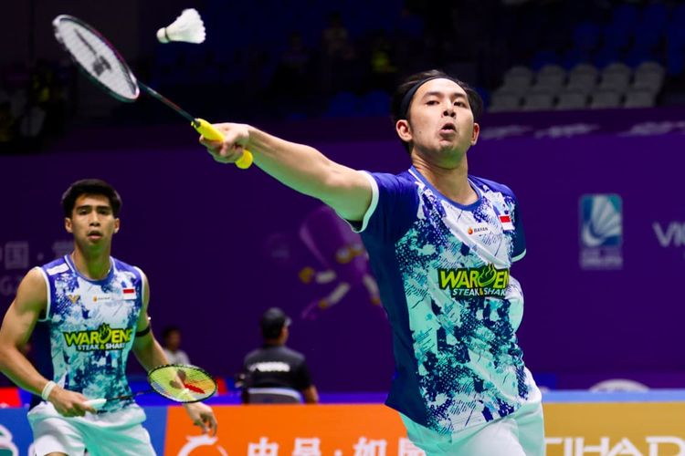 Ganda putra Indonesia, Sabar Karyaman Gutama/Moh Reza Pahlevi Isfahani, memastikan lolos ke babak 16 besar China Open 2026.